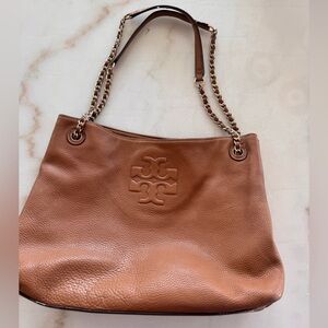 Tory Burch Brown Leather Shoulder Bag